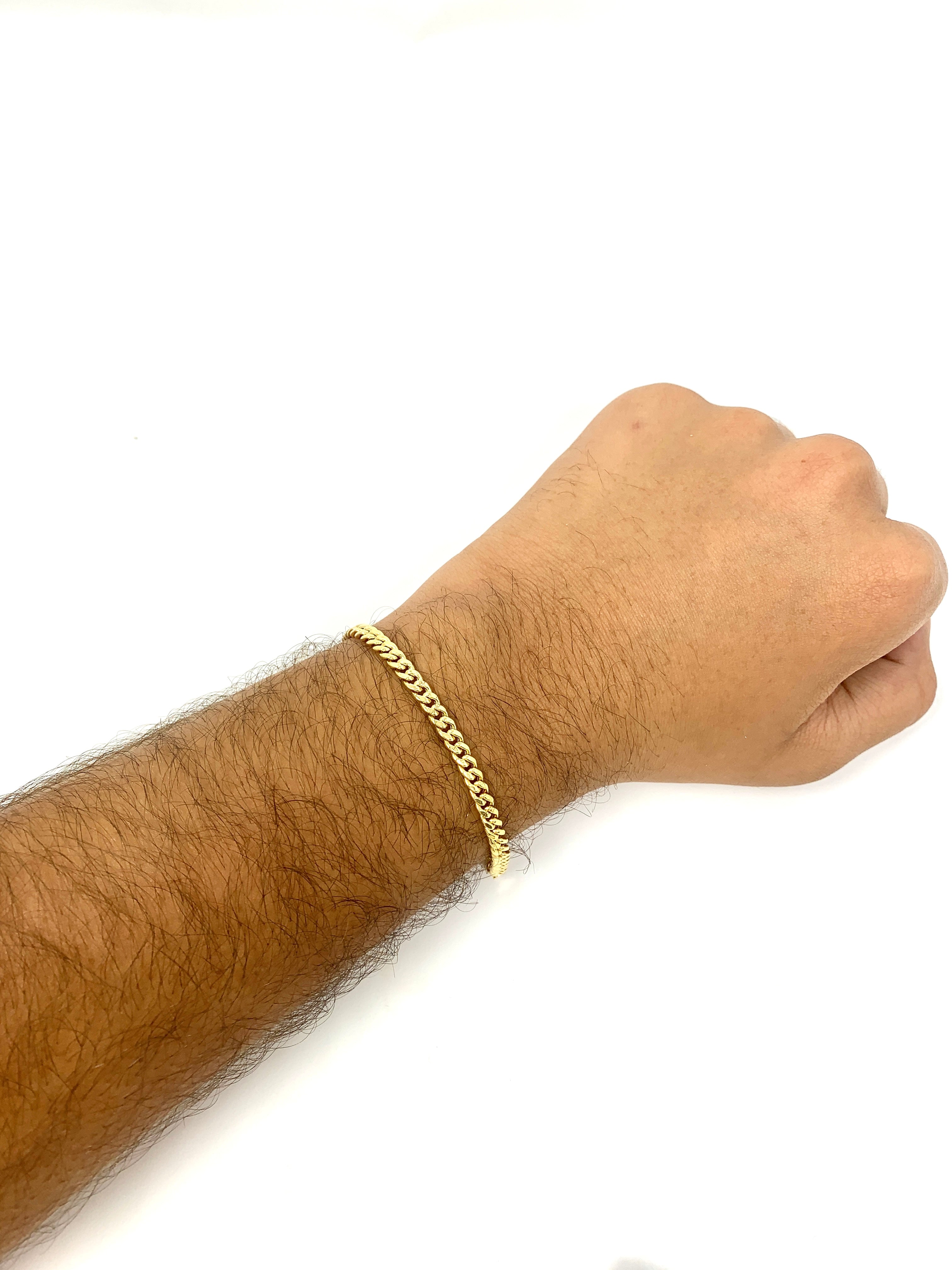 14K 5mm Semi-Solid Miami Cuban Bracelet1