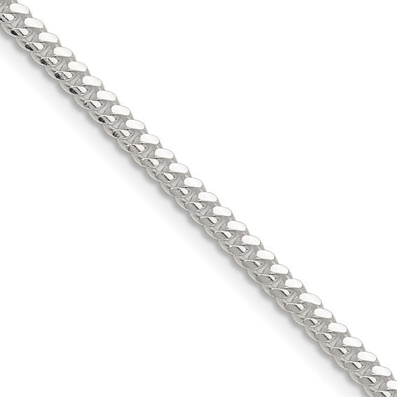 Collana con catena cubana Miami da 3,5 mm, placcata in oro giallo massiccio, argento 925, Italia - Italia Collana con catena cubana Miami da 3,5 mm, placcata in oro giallo massiccio, argento 925, Italia - Italia