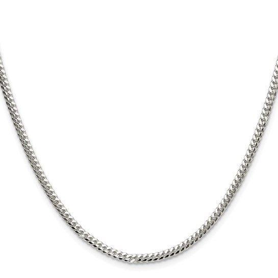 2.9mm 925 Sterling Silver Solid Miami Cuban Chain