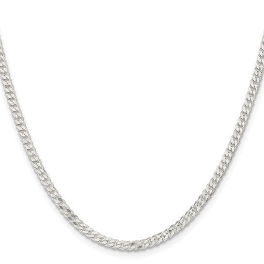 3.15mm 925 Sterling Silver Solid Curb Link Chain