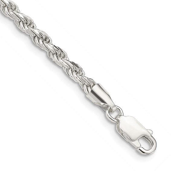 3.2mm 925 Sterling Silver Rope Bracelets
