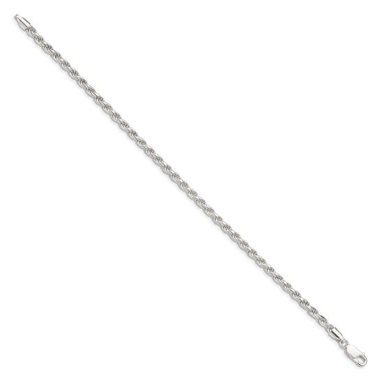 3.2mm 925 Sterling Silver Rope Bracelets