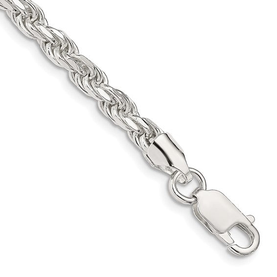 4.25mm 925 Sterling Silver Rope Bracelets