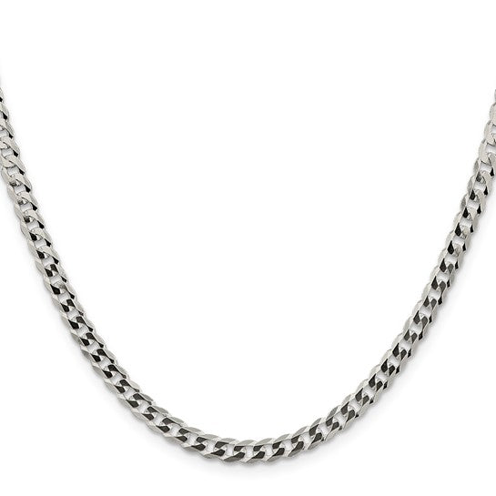 4.7mm 925 Sterling Silver Solid Curb Link Chain
