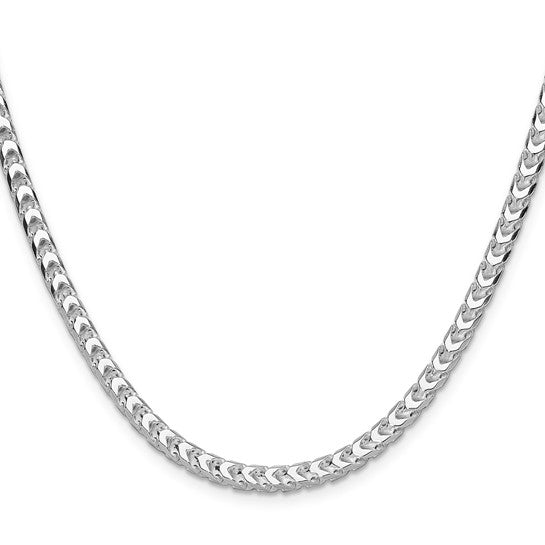 4.7mm 925 Sterling Silver Diamond Cut Solid Franco Chain