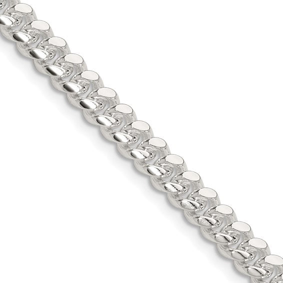 5.7mm 925 Sterling Silver Solid Miami Cuban Chain