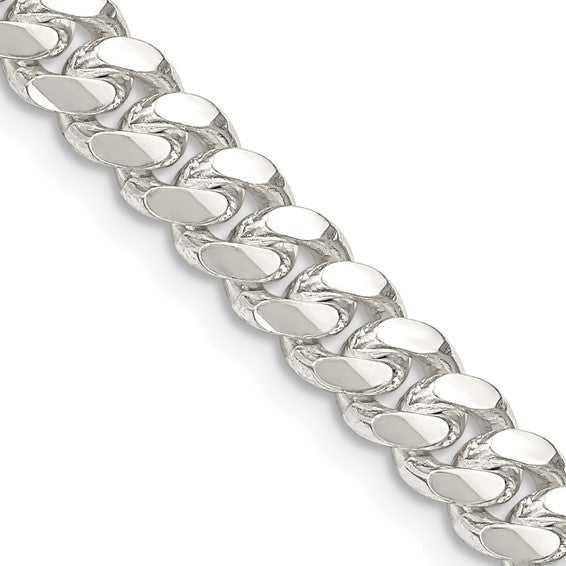 6.4mm 925 Sterling Silver Solid Miami Cuban Chain