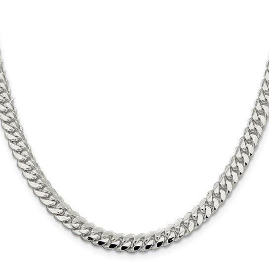 6.4mm 925 Sterling Silver Solid Miami Cuban Chain