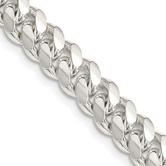 7mm 925 Sterling Silver Solid Miami Cuban Chain
