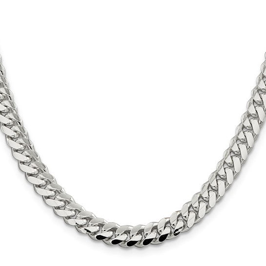 7mm 925 Sterling Silver Solid Miami Cuban Chain