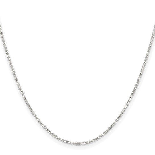 1.2mm 925 Sterling Silver Solid figro Chain