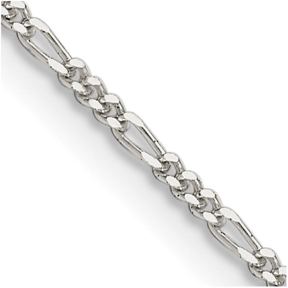 1.4mm 925 Sterling Silver Solid figro Chain