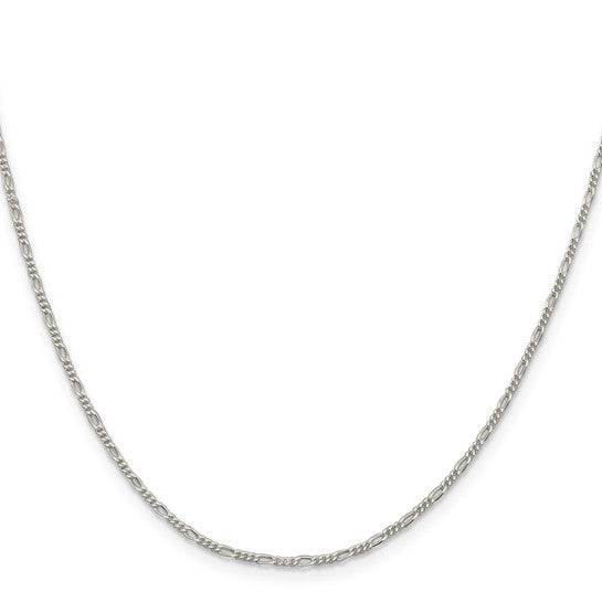 1.4mm 925 Sterling Silver Solid figro Chain