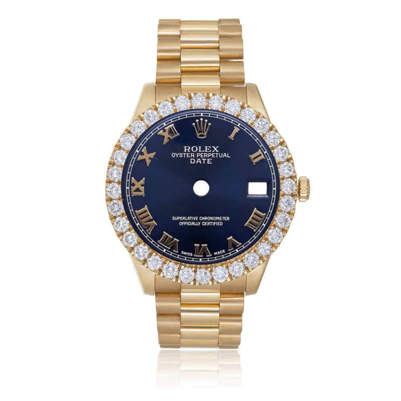 [Personalizable] Rolex Day-Date Presidential de segunda mano 36 mm Bisel de diamantes de 4 quilates