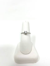 14K White Gold Solitaire 0.25 Cttw Diamond Bridal Wedding Engagement Ring
