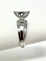 10K White Gold Marquise Diamond Cluster Bridal Wedding Engagement Ring 0.5Ct