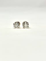 14K Yellow Gold Solitaire 0.33 Cttw Diamond Earring