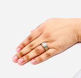 10K Yellow Gold Round Diamond Cluster Bridal Wedding Engagement Ring 0.5Ct