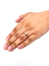 14K White Gold Solitaire 1 Cttw Diamond Bridal Wedding Engagement Ring