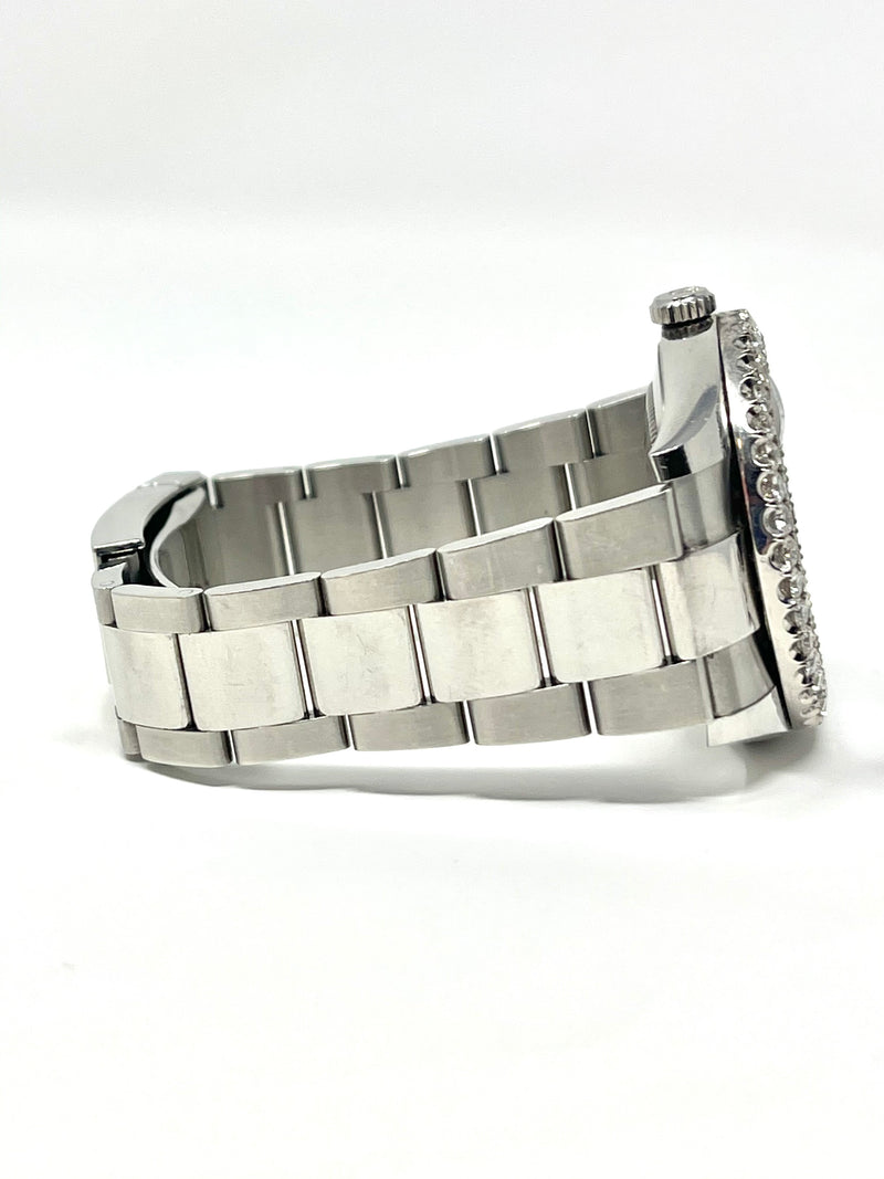 [Customizable] Pre-Owned Rolex Datejust 41mm Stainless Steel Diamond Bezel 3 Carat