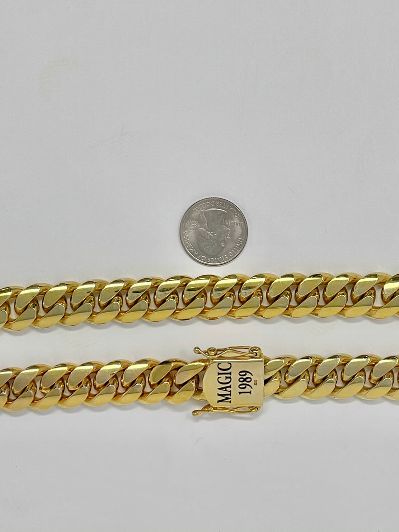 14 mm Cuban Link Chain (10k Gold) 20