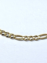 14K 4.5mm Solid Figaro Chain