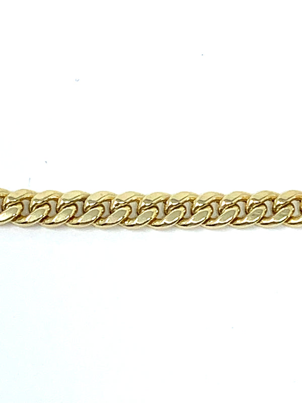 10K 4.5mm Semi-Solid Miami Cuban Bracelet