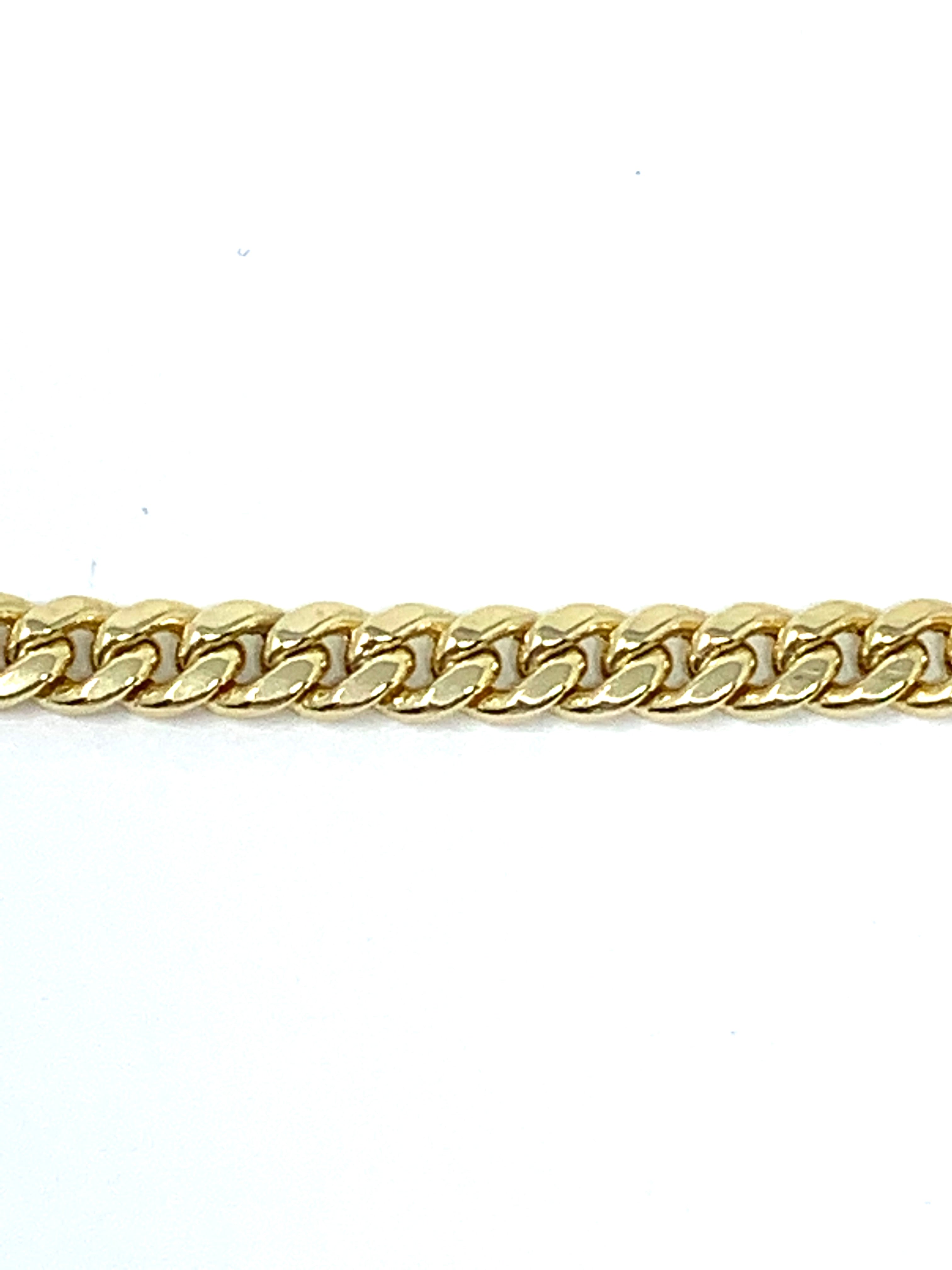 14K 4.5mm Semi-Solid Miami Cuban Bracelet