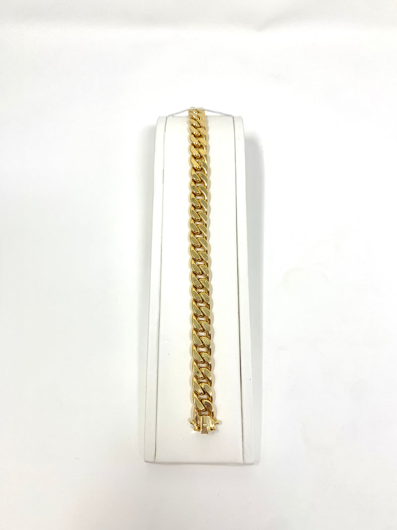 14K 9mm Solid Miami Cuban Bracelet – Diamond galleria 1