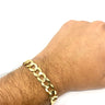 10K 11MM Solid Curb Link Bracelet | Statement Gold Jewelry