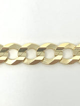 10K 7mm Solid Curb Link Bracelet