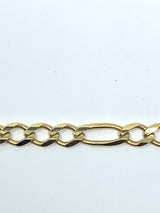 10K 2.5mm Figaro Bracelet