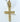 Abalorio colgante de cruz de oro amarillo de 10 quilates y 0,25 quilates.