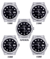 [Customizable] Pre-Owned Rolex Datejust 36mm Stainless Steel Diamond Bezel 2 Carat